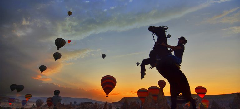 Sunrise horse riding Cappadocia